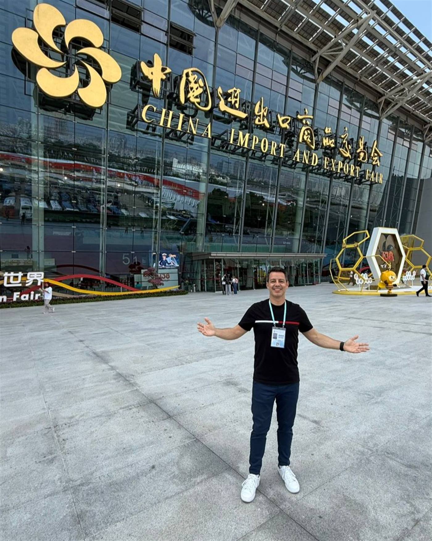 Andrei Vargas na Canton Fair, em Guangzhou